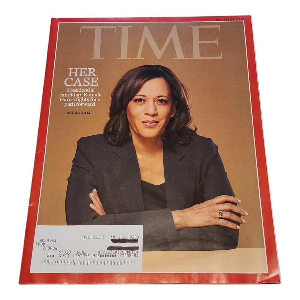 Time Magazine. Kamala Harris. October 14, 2019